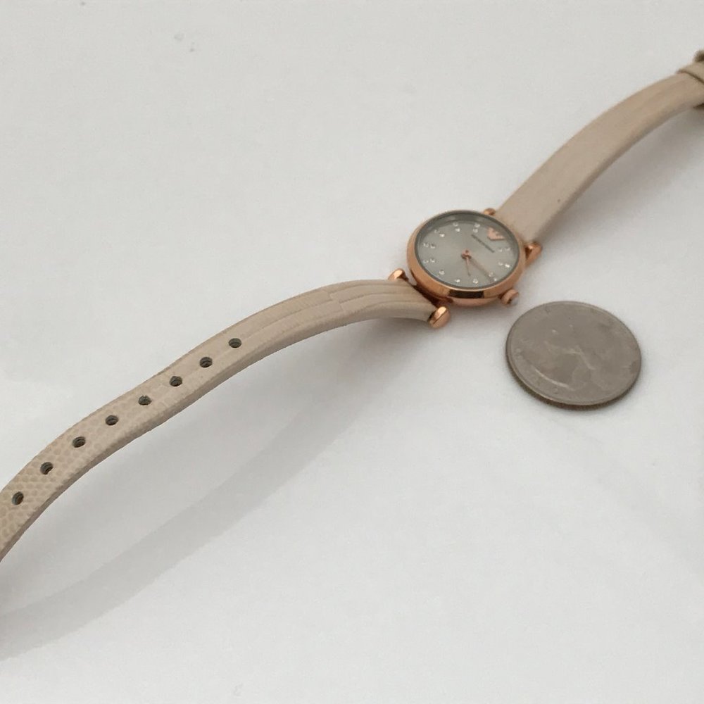 Emporio Armani Women Watch AR1762 Genuine Leather - Picture 6 of 8